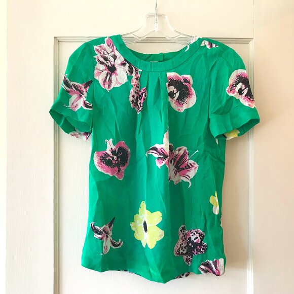 J.Crew | Swoop Top in Floral Punk - Picture 2 of 10
